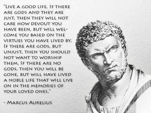 Live a good life...” - Marcus Aurelius [500x375] : r/QuotesPorn