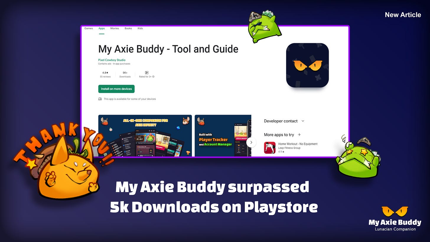 Axie Buddy V9  Change Log - My Axie Buddy