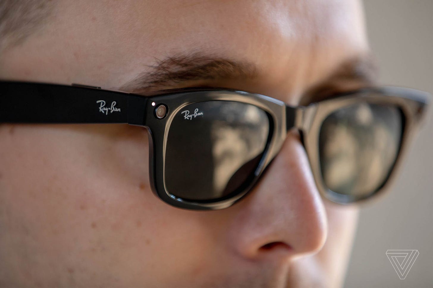 These are Meta’s old Ray-Ban Stories — not the new ones.
