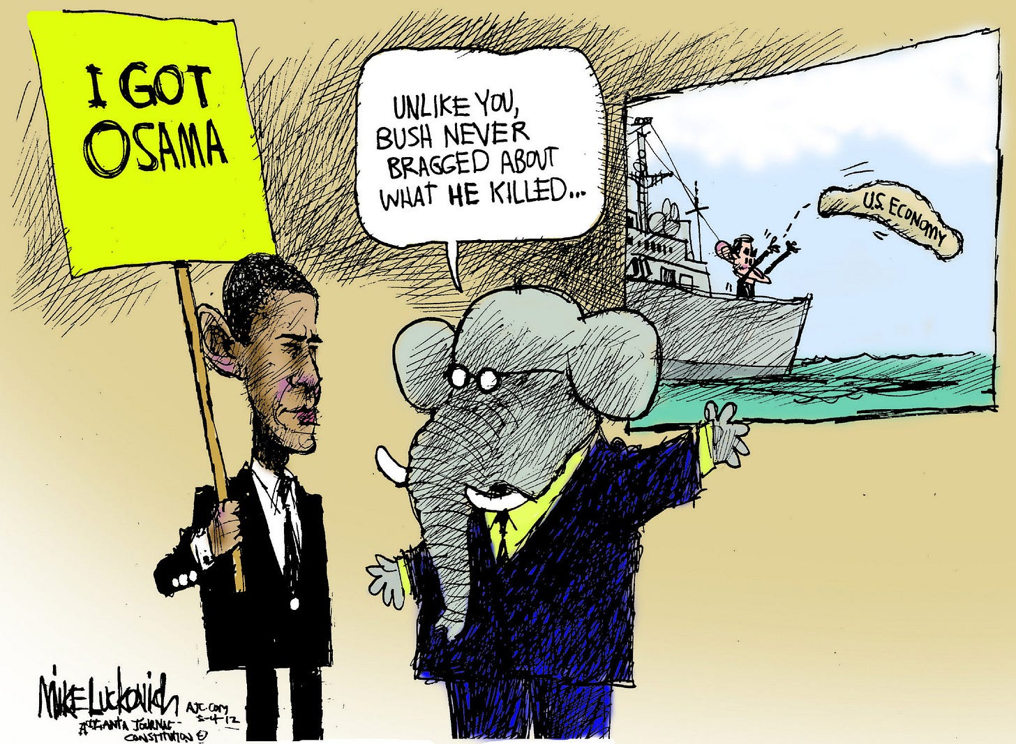 Luckovich cartoon: It's the economy, stupid - oregonlive.com