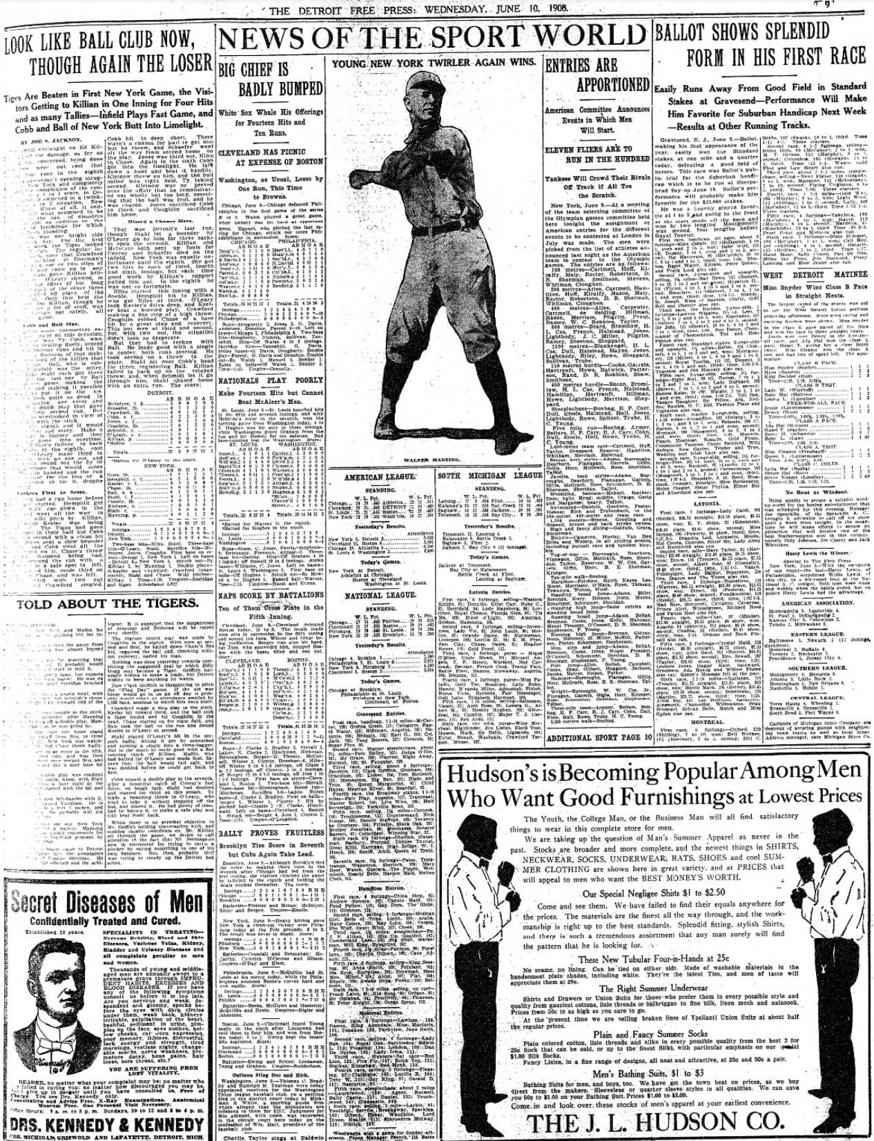 1908 Detroit Free Press