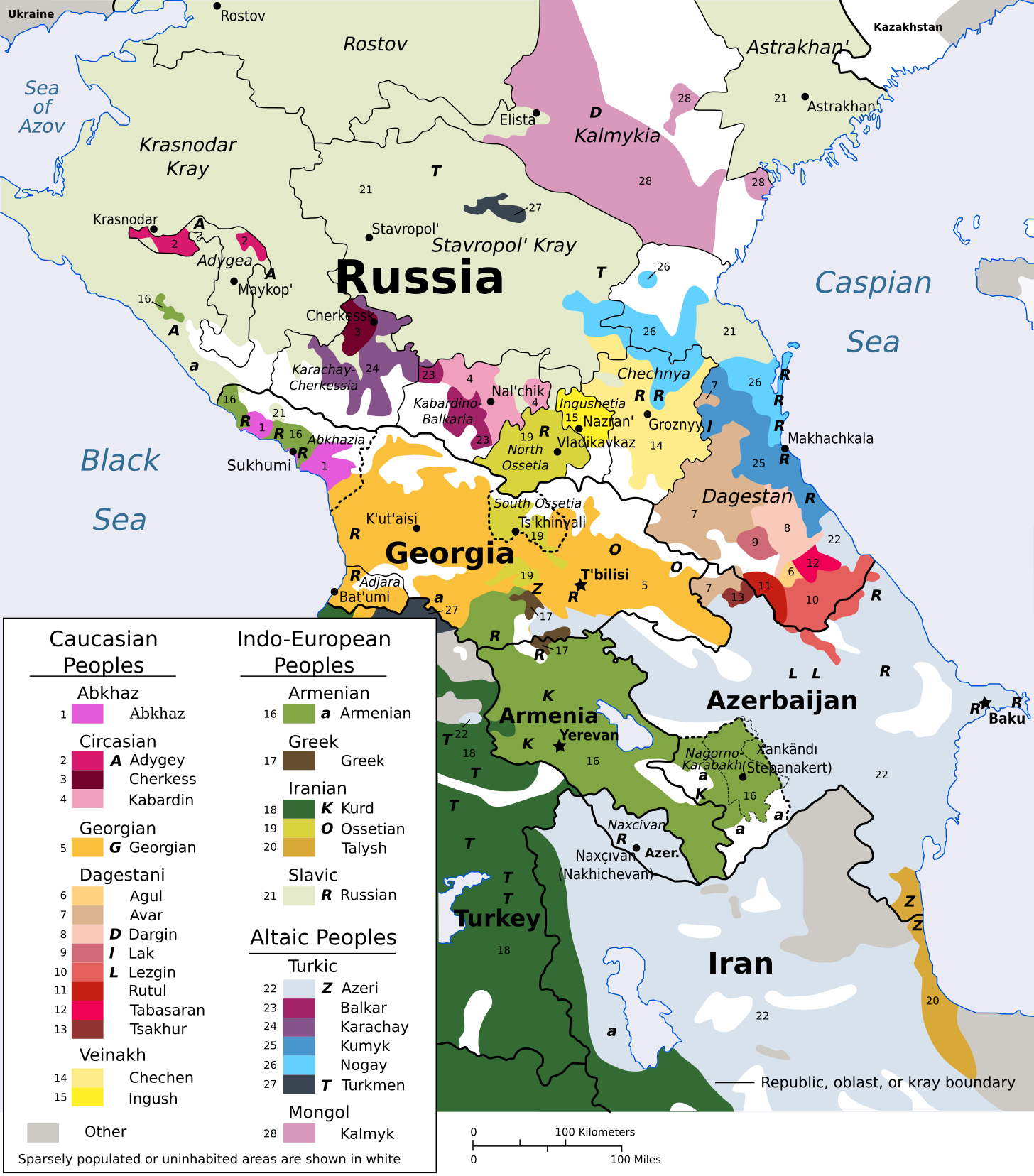 Languages of the Caucasus - Wikipedia