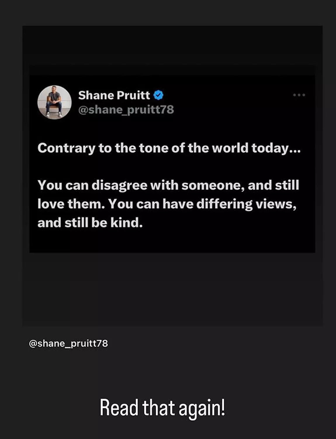 Brittany Mahomes reposts Shane Pruitt's IG text post