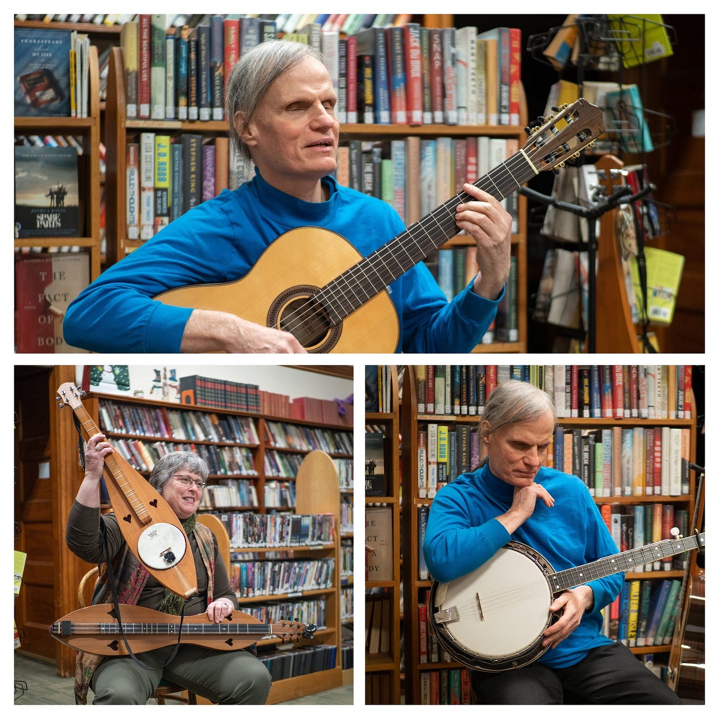 Musical performance at the New Ipswich Liibrary