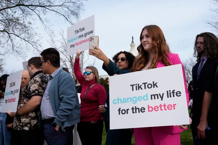 Congress passed a law last year that started the clock on ByteDance to find a new owner for TikTok in the U.S., or risk a shutdown. Some content creators have said a ban would eliminate a marketplace of ideas.