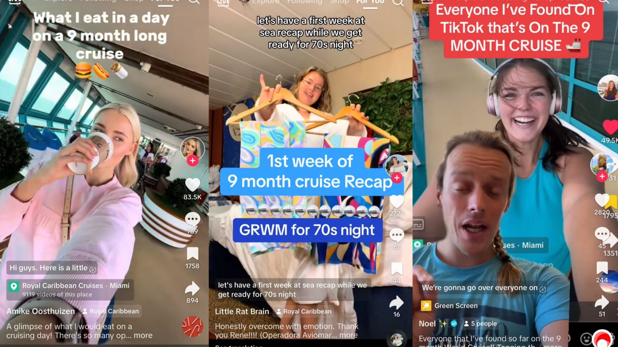TikTok's latest obsession is the 9-month Royal Caribbean World Cruise |  Mashable