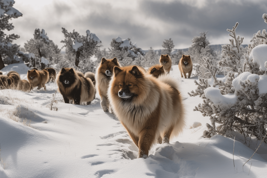 r/midjourney - The wild Pomeranian herds of Yellowstone and Grand Tetons