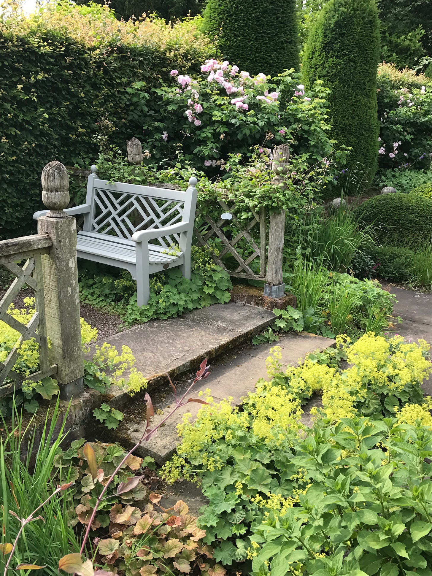 Everywhere at Wollerton there are seats and effusive plantings that make for a very welcoming atmosphere. Everywhere at Wollerton there are seats and effusive plantings that make for a very welcoming atmosphere.