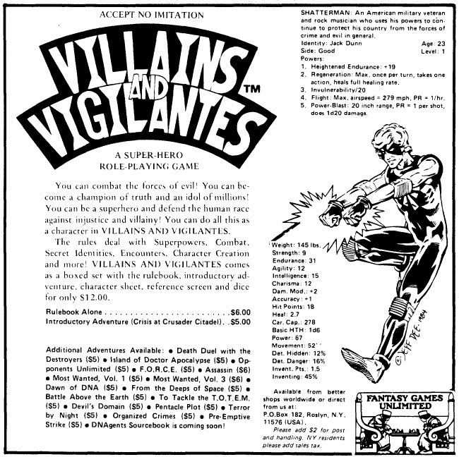 Geekerati: Monkey House Games to Publish New Edition of Villains and  Vigilantes