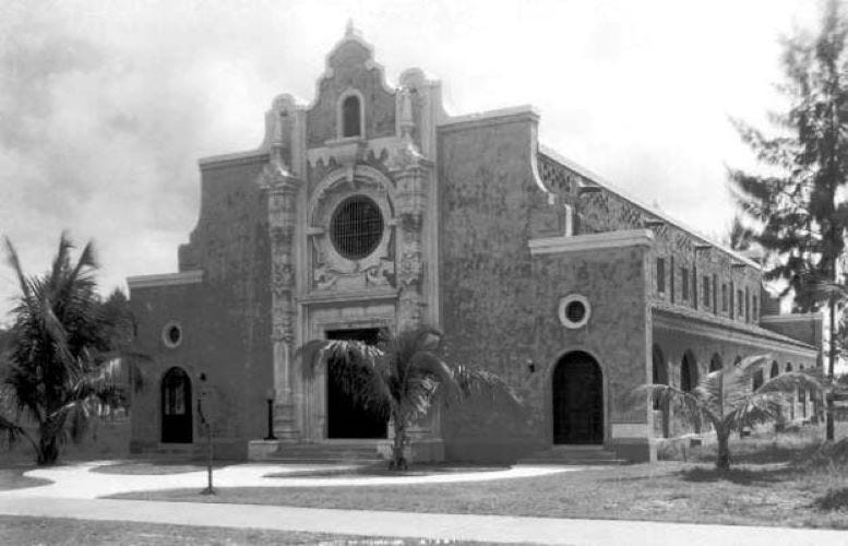 Miami Beach Congregational Church in 1921.