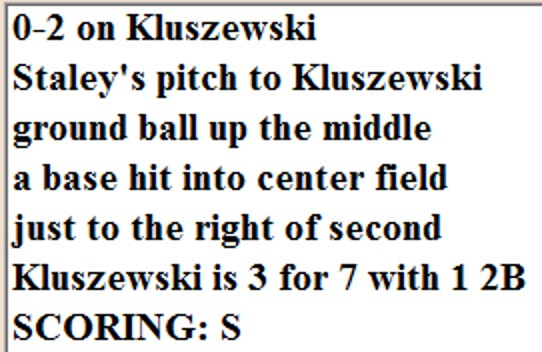 Diamond Mind Baseball Play By Play