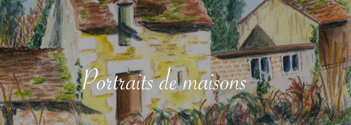 Illustration portraits de maisons