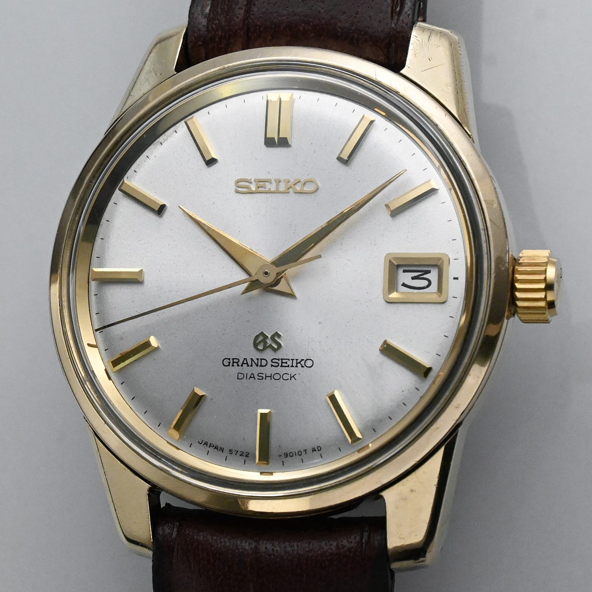 ５７グランドセイコー カレンダー 手巻 ３５石 ゴールドキャップケース 5722-9011 稼動確認済 57Grand Seiko Carendar