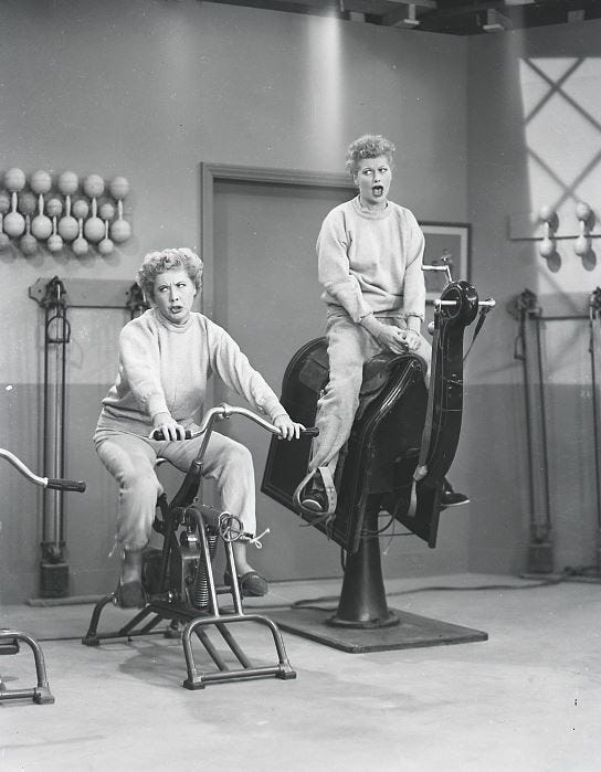 Gym session | I love lucy, I love lucy show, Love lucy