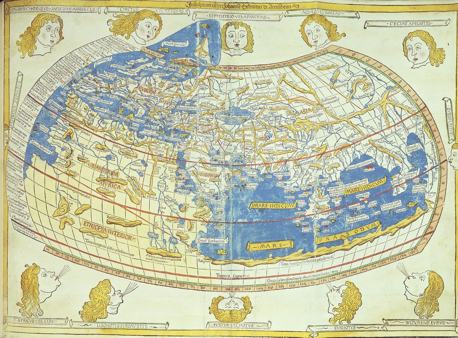 Image of Ptolemy's world map, 1482