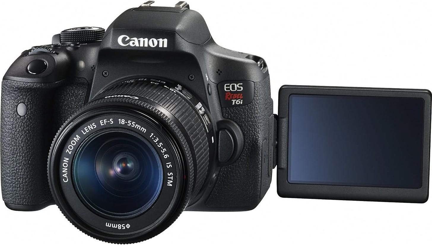 Canon EOS Rebel T6i: Affordable DSLR for Beginners