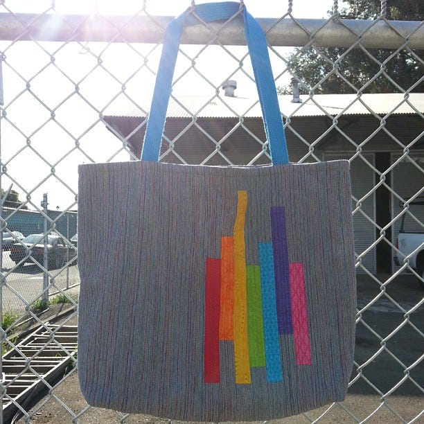 rainbow tote bag, CC-BY-NC-ND amy dame via flickr