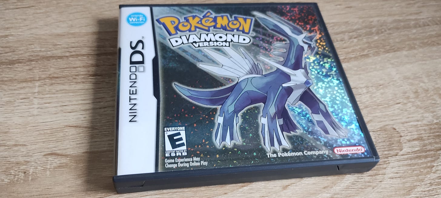 By the time Pokémon Diamond had released, many of my friends were no longer into it, and the lack of an internet connection caused me to miss out on trading and battling online By the time Pokémon Diamond had released, many of my friends were no longer into it, and the lack of an internet connection caused me to miss out on trading and battling online
