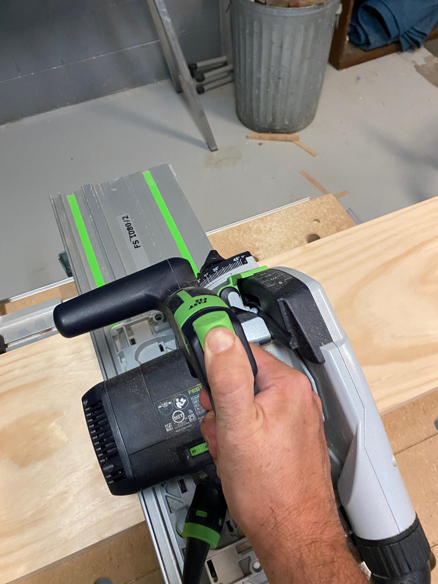 Cutting the Pine Shelves