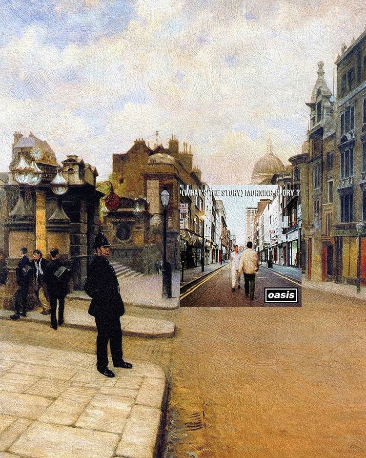 What the Story Morning Glory?, Oasis + La domenica a Londra, Giuseppe de Nittis