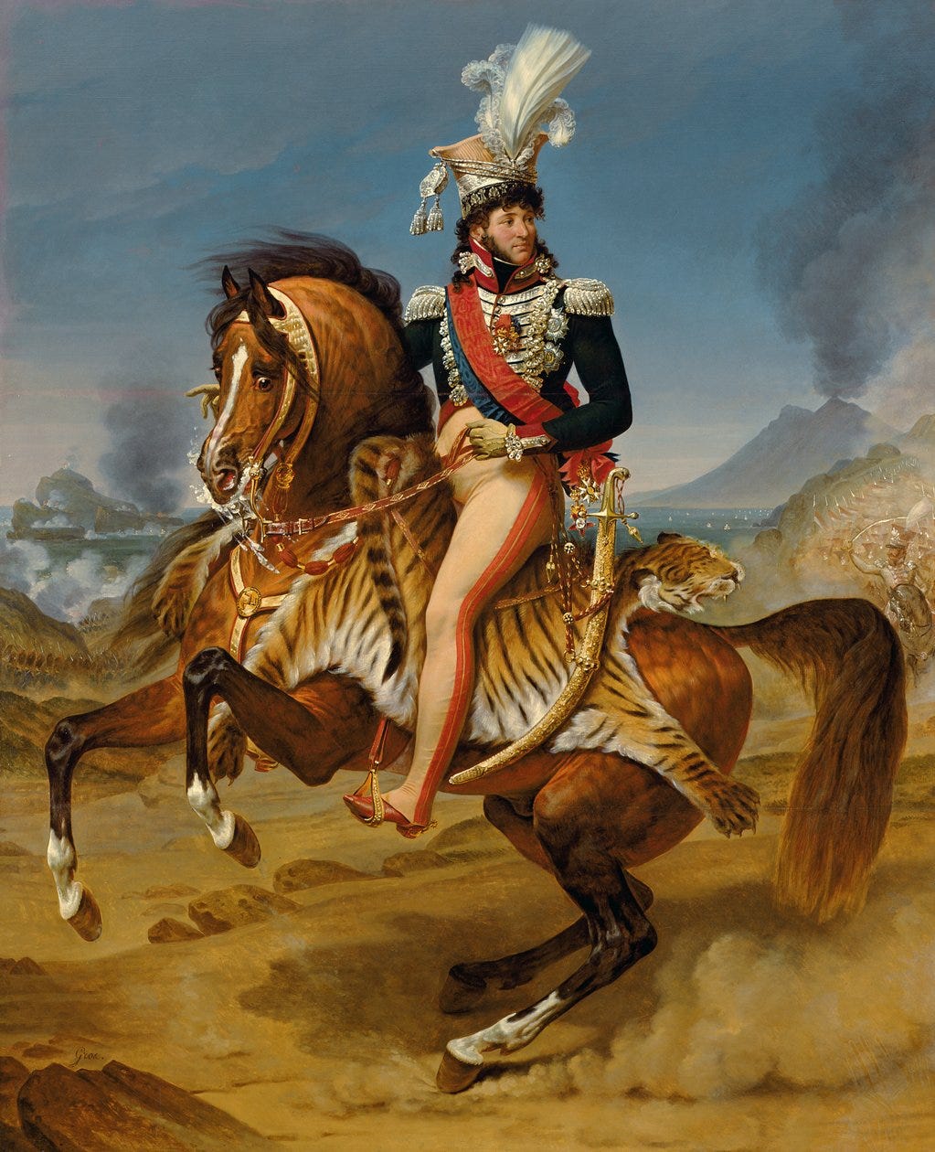 Equestrian Portrait of Joachim Murat, 1812 by Baron Antoine Jean Gros