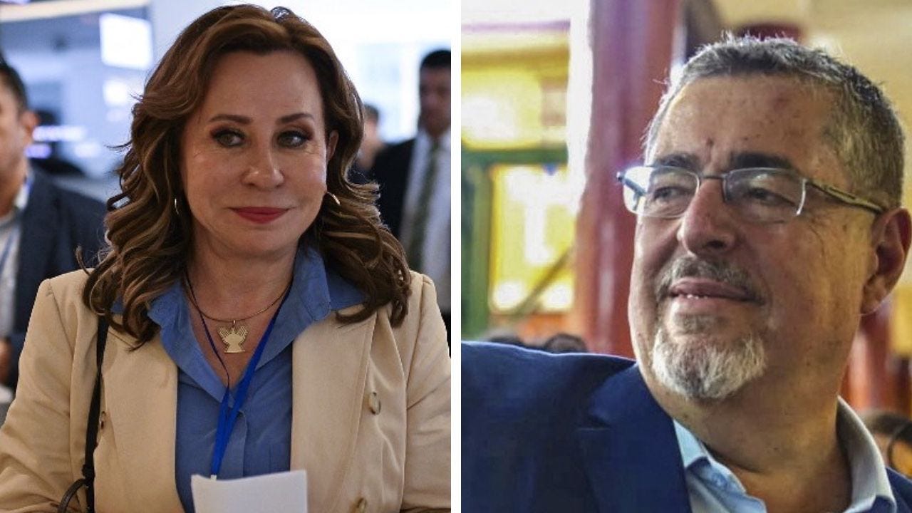 Guatemala, otro país que se queda sin gobierno de derecha; los  socialdemócratas Sandra Torres y Bernardo Arévalo disputarán la presidencia