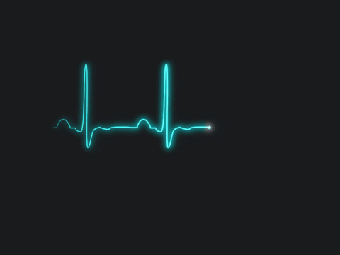 Animation of a line on a heart monitor