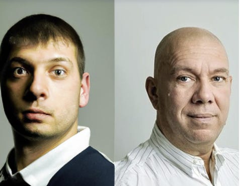 A picture of me and my AI generated doppelganger