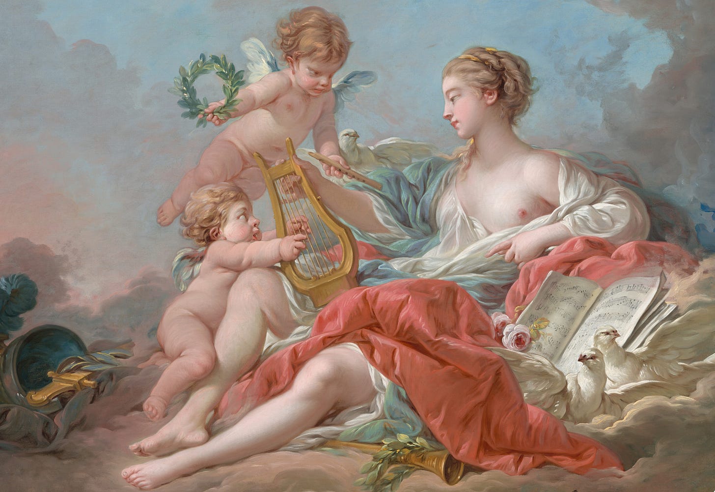 Allegory of Music by François Boucher