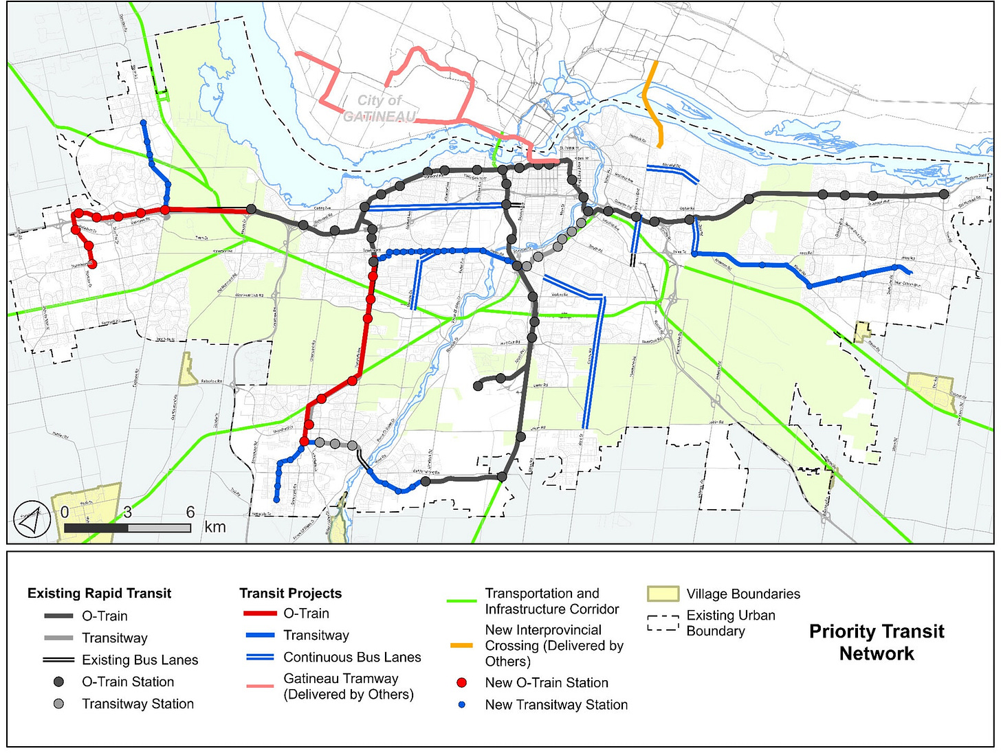 Figure 2: Transit priority network (2025 TMP)
