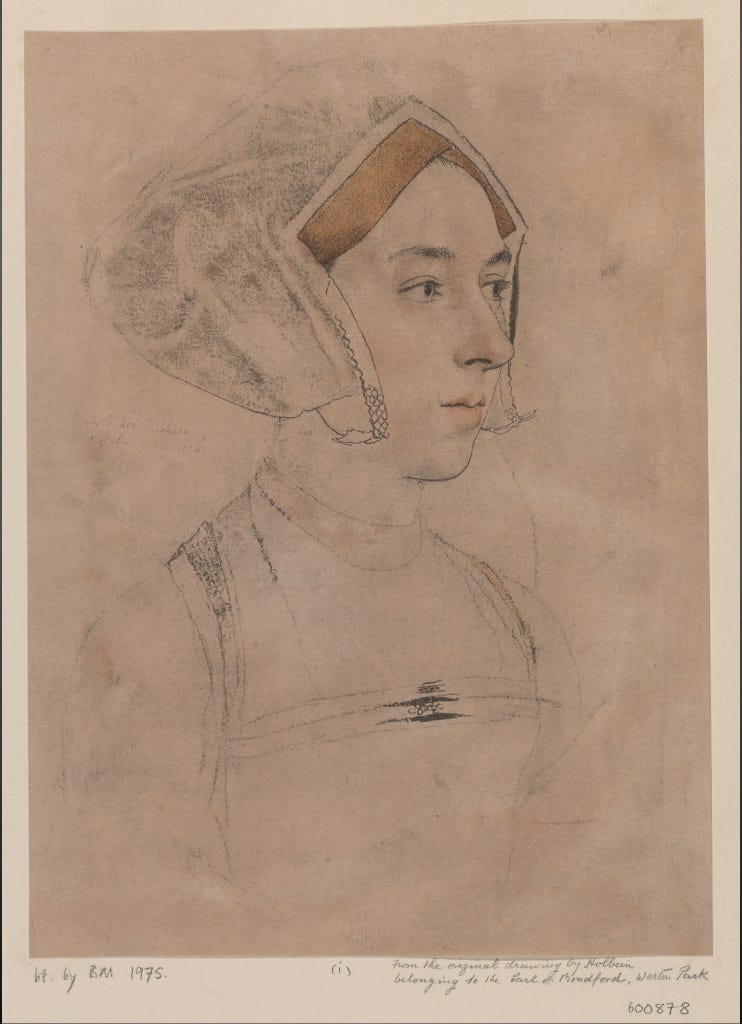 Holbein sketches of Anne Boleyn – Ruth Stacey