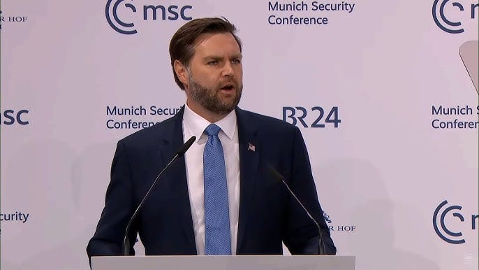 Vice President JD Vance Delivers Remarks at the Munich Security Conference  - YouTube