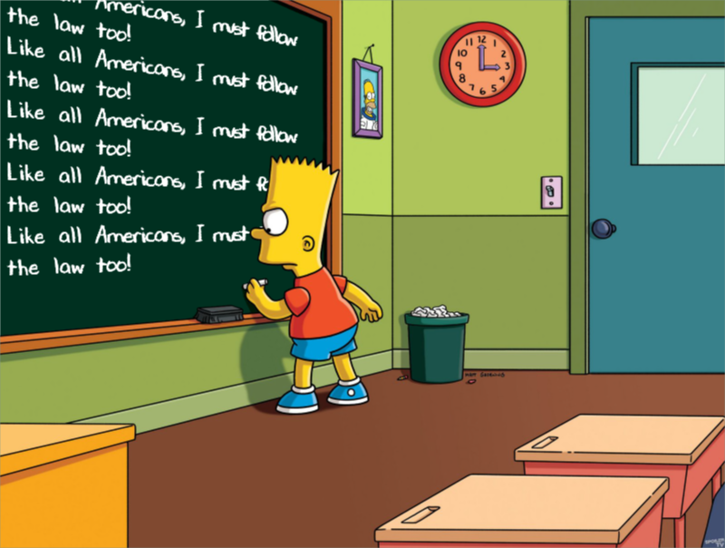 Cartoon of a cartoon character writing on a chalkboard

Description automatically generated