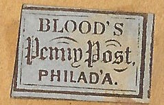 Blood's Penny Post stamp