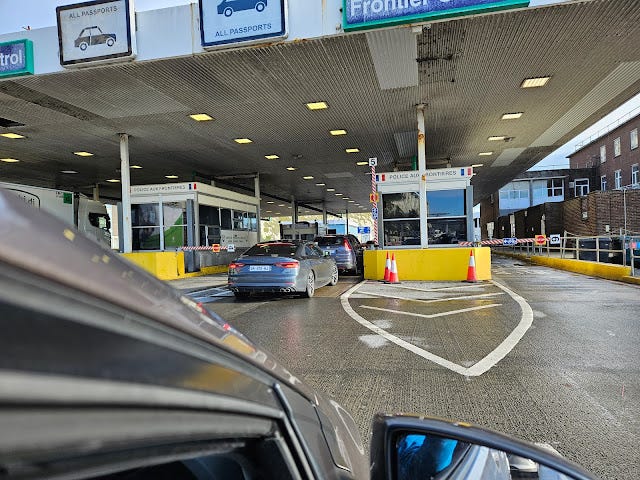 French passport control at Dover