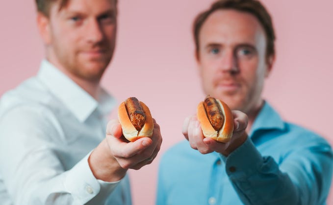 Meatable co-founders Daan Luining (CTO) and Krijn de Nood (CEO) Credit: Meatable