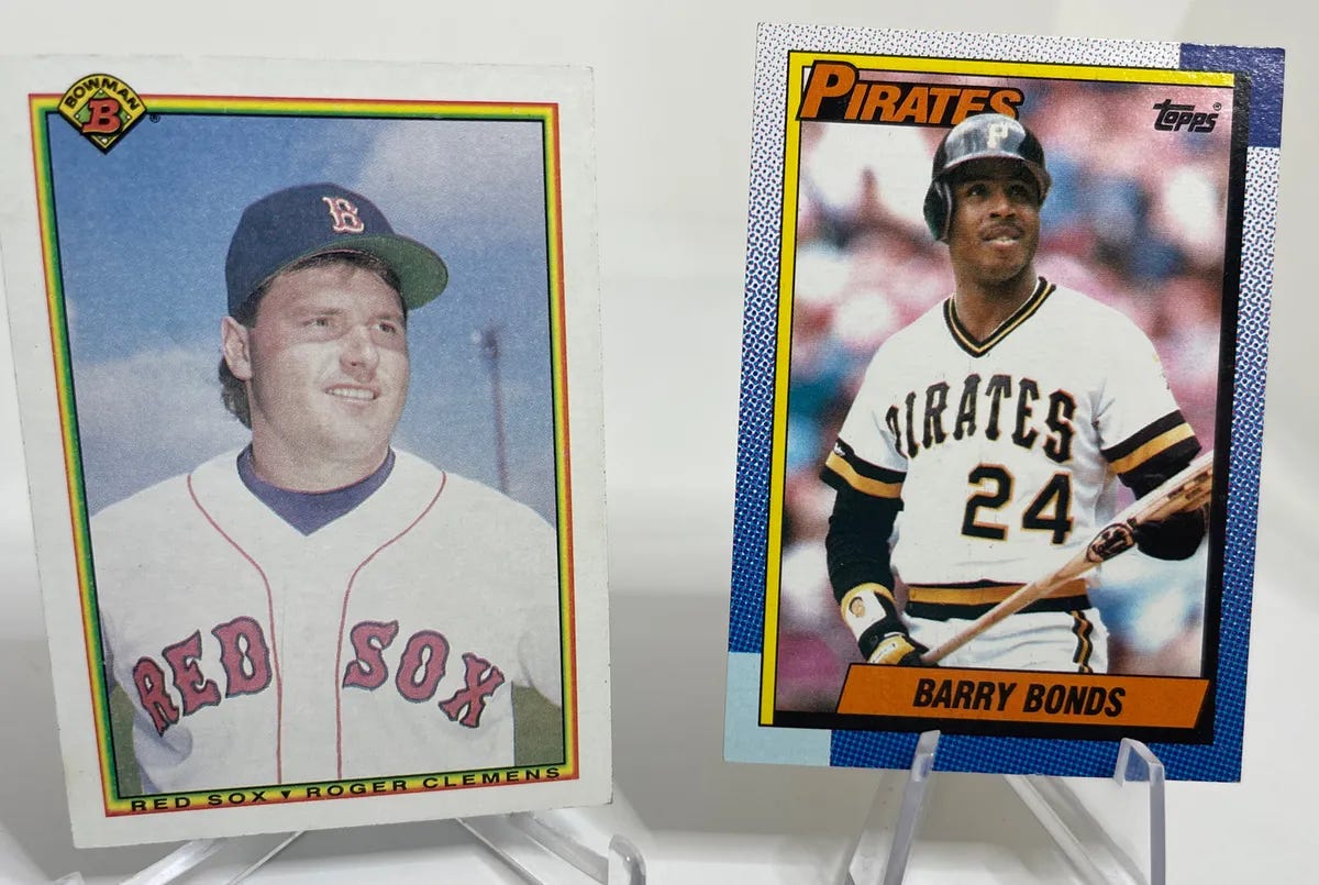 ROGER CLEMENS , BARRY BONDS SET OF MLB BASEBALL CARDS | eBay
