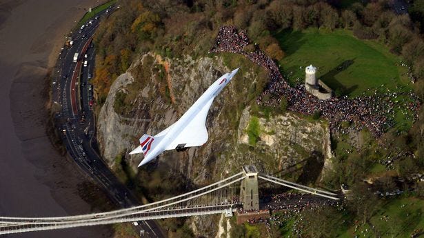 Photographer Lewis Whyld's famous image of Concorde on it's final flight