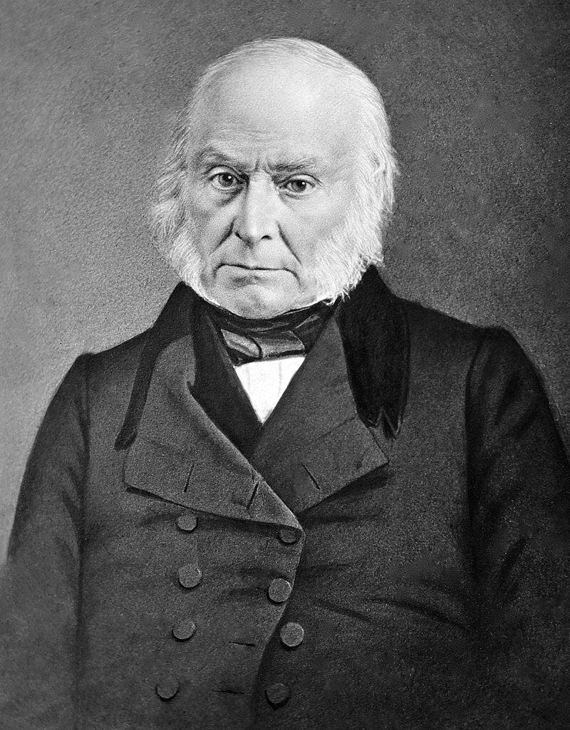 Daguerreotype of John Quincy Adams by Mathew Brady (Source: Wikipedia)