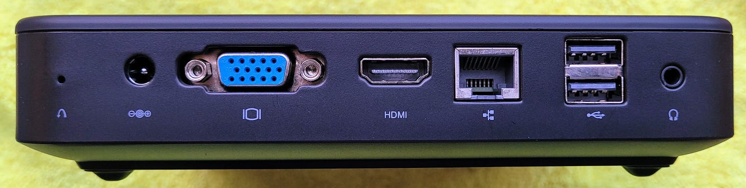 Rear ports