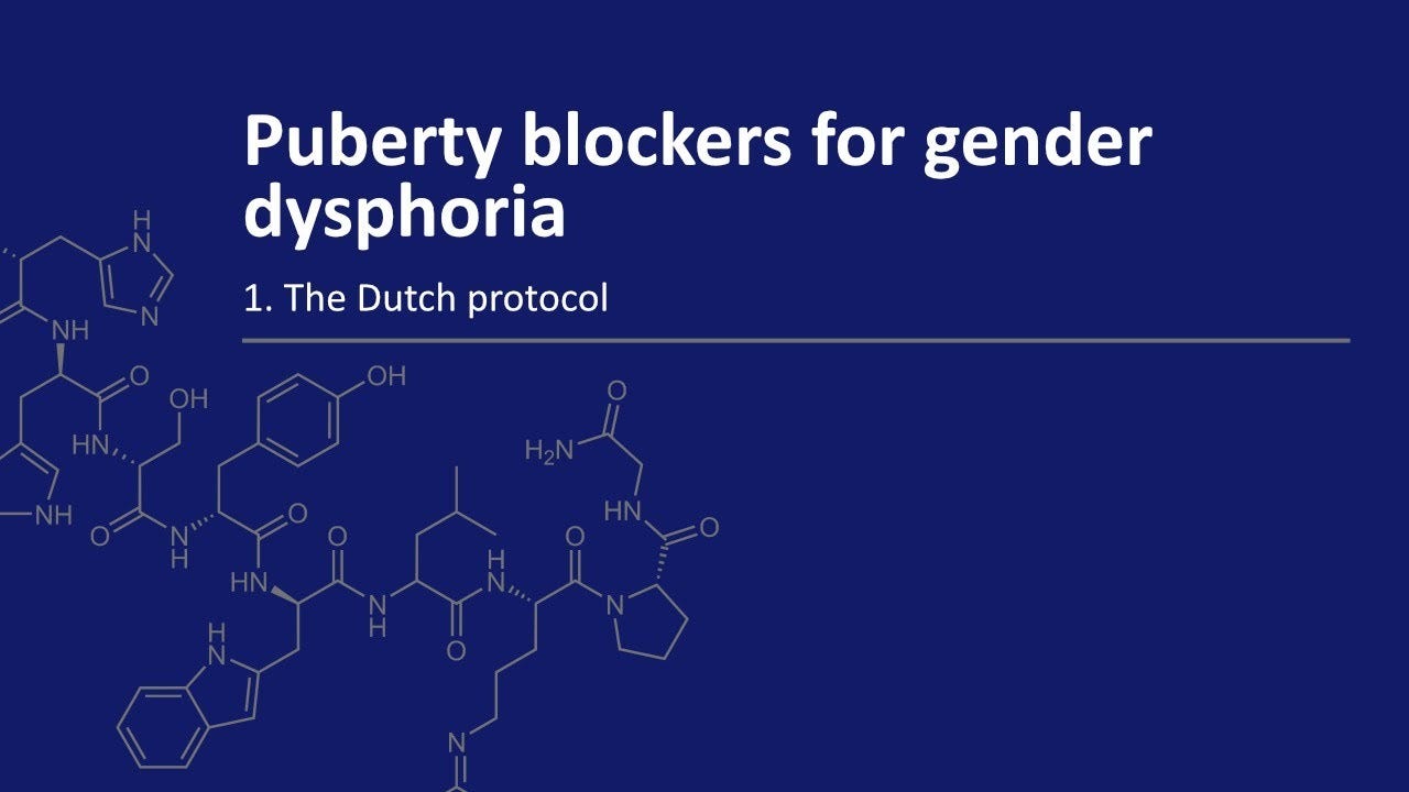 Puberty blockers for gender dysphoria: The Dutch protocol