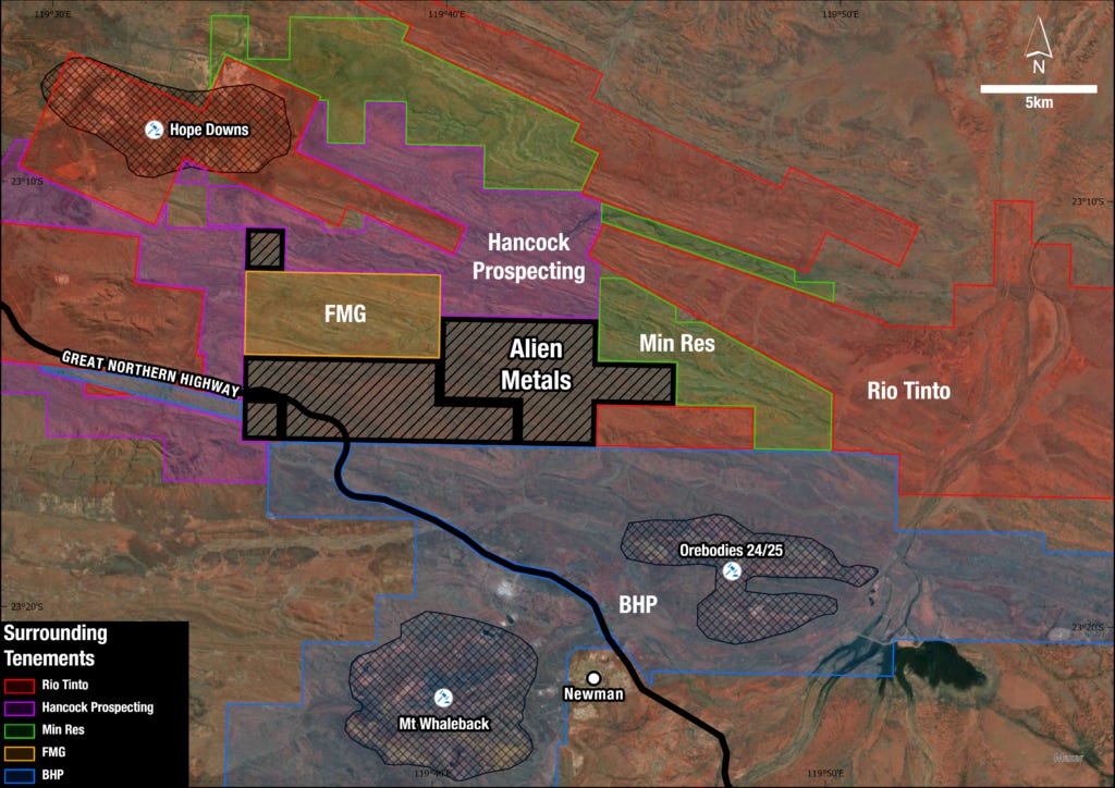 Hancock - Iron Ore - Alien Metals Ltd