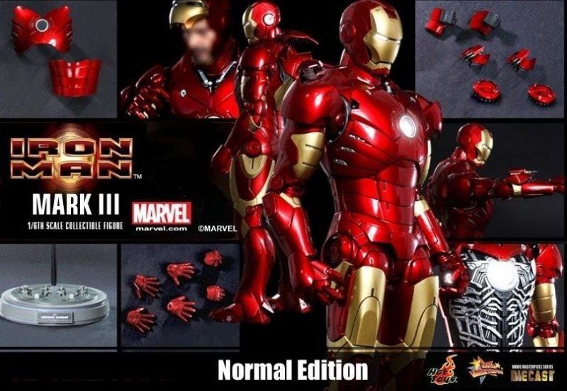 marvel iron man diecast version