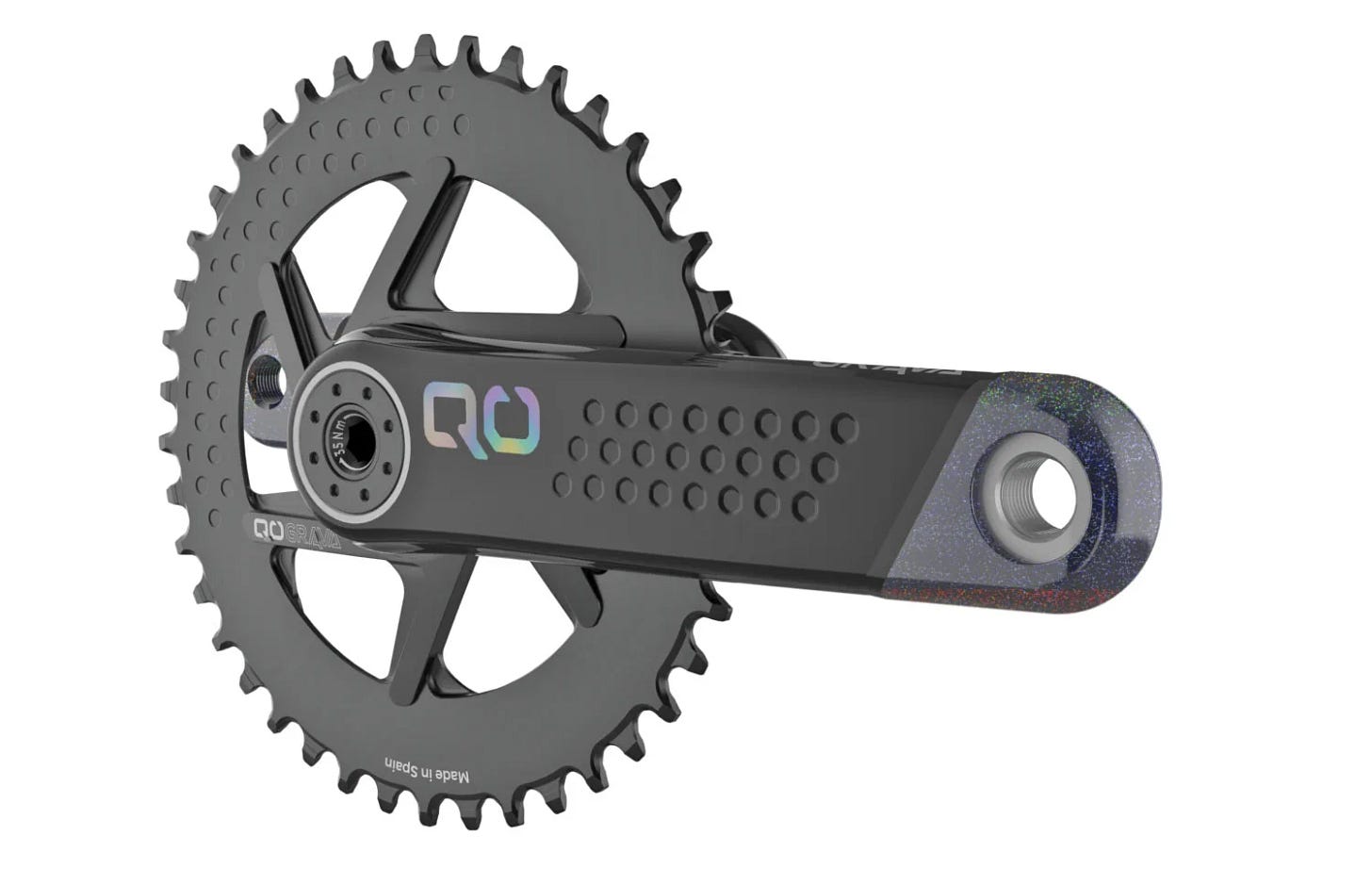 QO brand debut with aero carbon Grava gravel bike cranksets, 