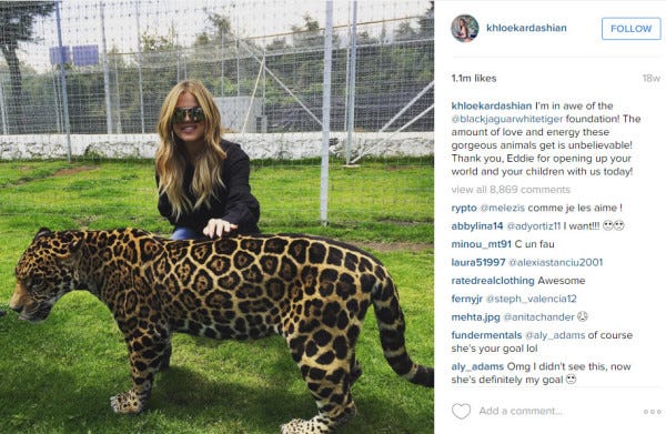 khloe kardashian with lion 2015 kuwtk images