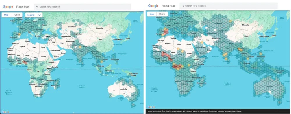 two maps side by side