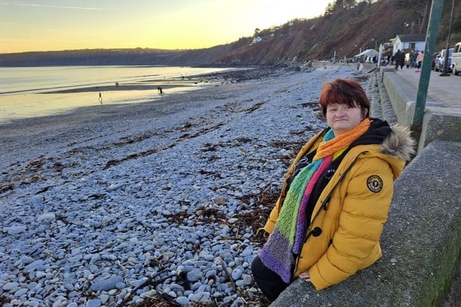 Sarah Marsden at Laxey beach