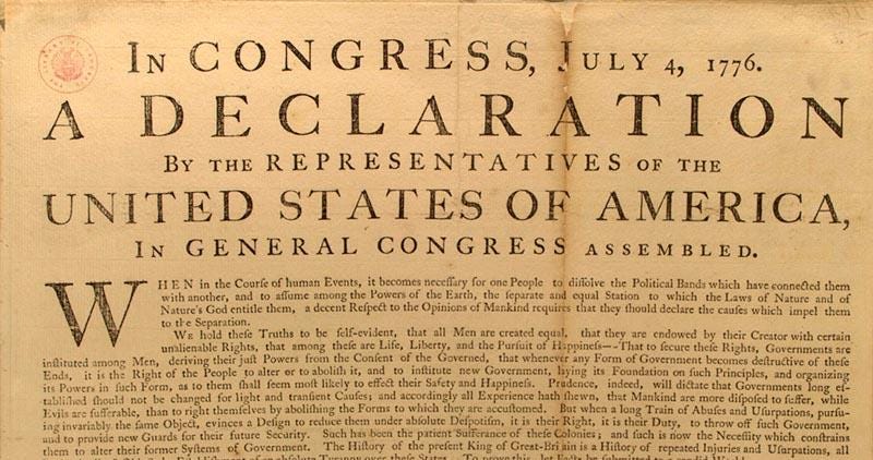 The Greatest Country On Earth: We hold these truths to be self evident...