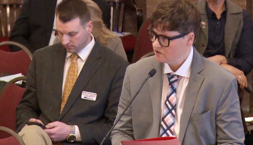 Quinn Leighton speaking at SB 164 hearing.