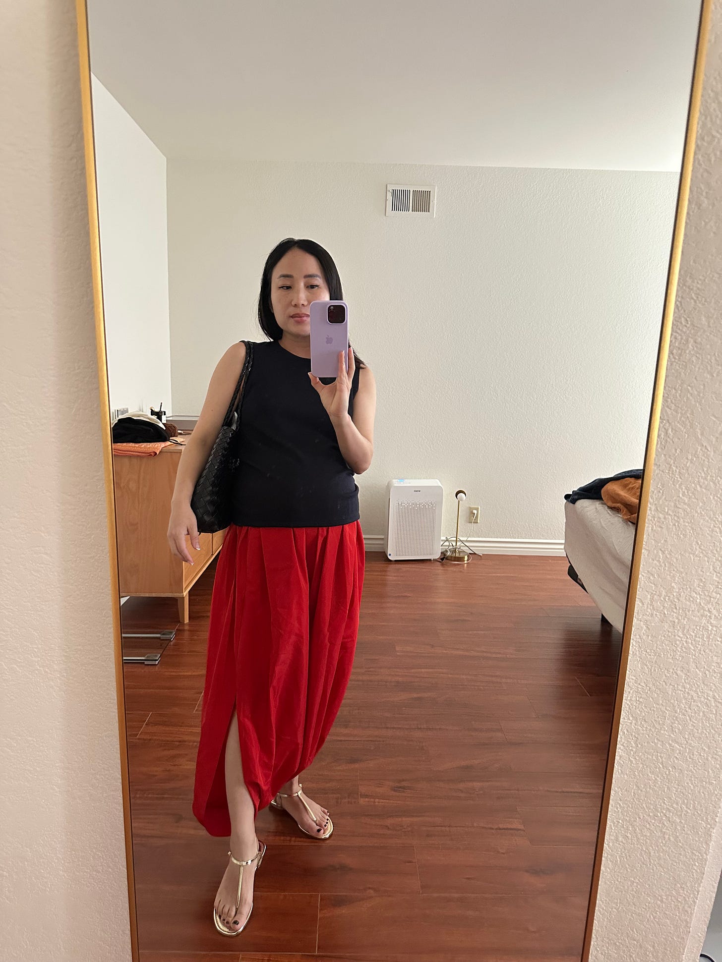 Tibi Jalouise Pleated Nylon